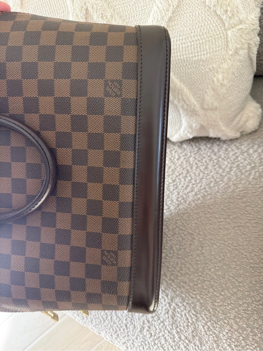 Louis Vuitton imperfections lock